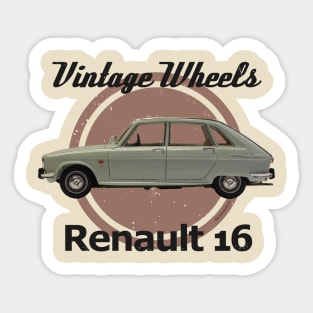 Vintage Wheels - Renault 16 Sticker